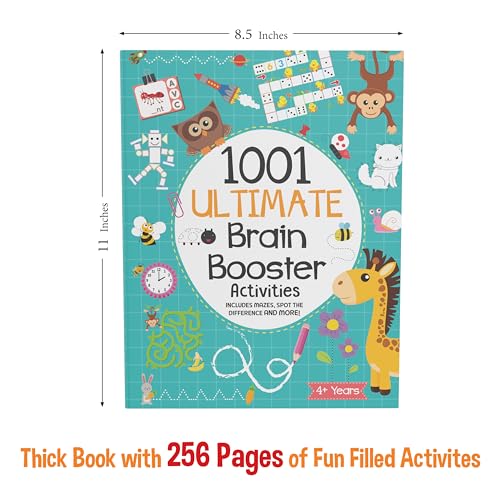 1001 Ultimate Brain Booster Activity book for 3 to 6 Years Old Kids |Enhance the Child Mind with Cognitive Excellence with Interactive Activity Book