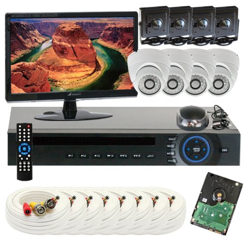 GW Security Inc 8CHV6 8Ch H.264 DVR with 4 x SONY CCD Small