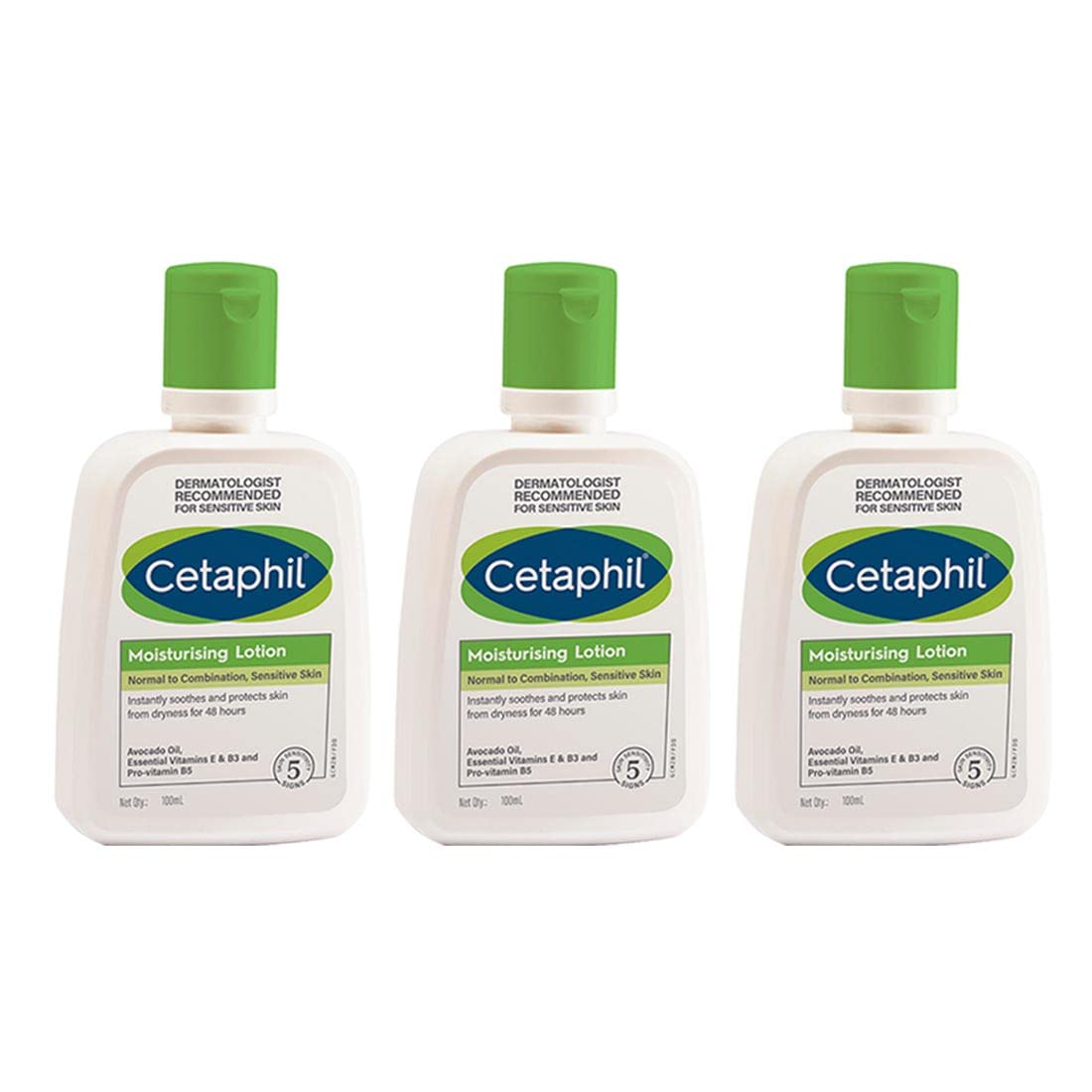 Cetaphil Moisturizing Lotion, 100 ml – Pack of 3