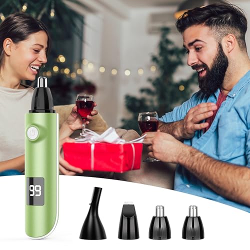 ETENTOUS LED Nasenhaartrimmer 3 in 1 Ohrhaarschneider augenbrauen trimmer Wiederaufladbar mit...