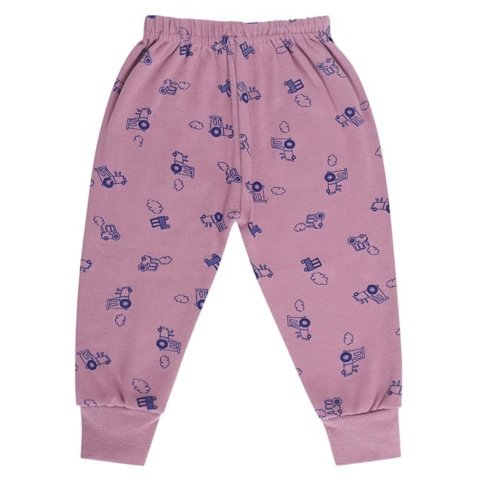 GOLURK Unisex Baby Jogger Pants, Printed Cotton Casual Trousers, Elastic Waist, Multi-Colour (in, Age, 18 Months, 24 Months, Regular, 6, Multicolor) 4