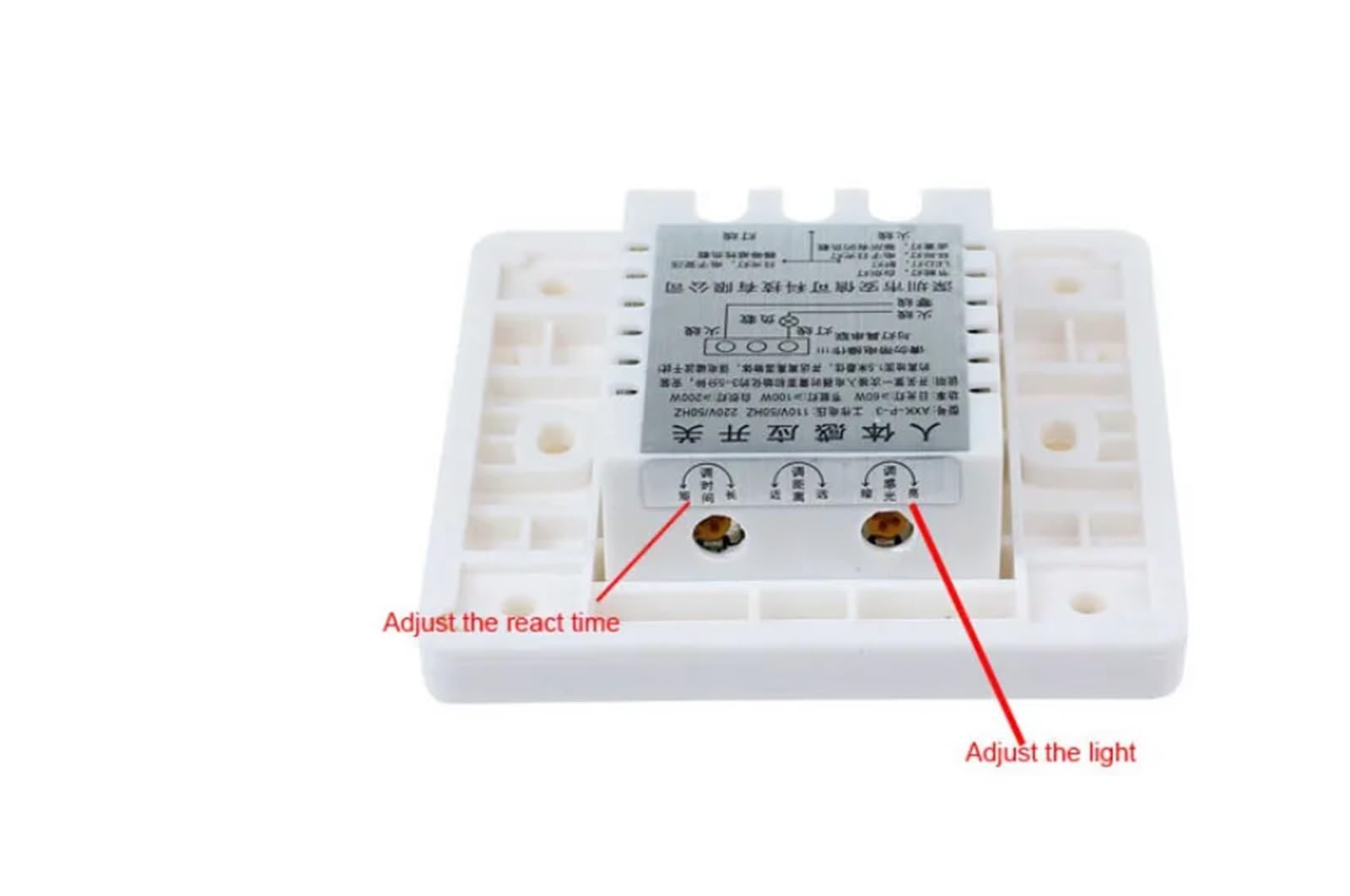 Interrupteur de détection de Mouvement Infrarouge PIR Automatique 110 V-220 V for éclairage LED Baleine