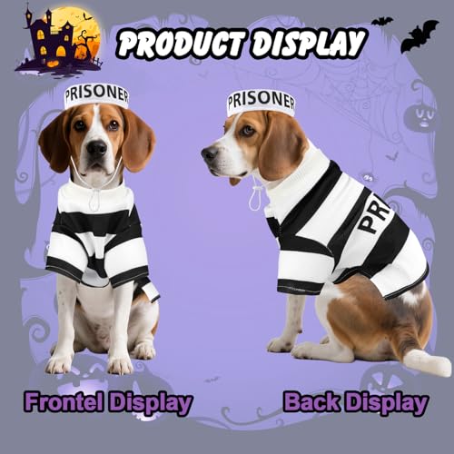 Disfraz Prisionero para Perro Talla XL miniatura 3