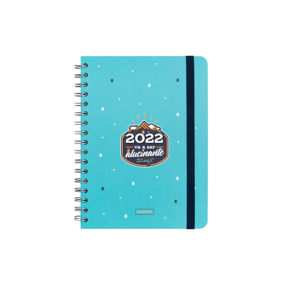 Mr. Wonderful Classic Diary 2022 Weekly - 2022 Will Be Stunning, Multi-Colour, WOA11305ES