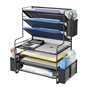 Easy Trending 5-Trays Mesh Desk File Org...