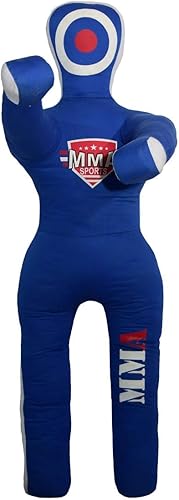 Maniquí de pie para niños, sin relleno, lucha, jiu-jitsu, maniquí de entrenamiento de MMA con brazos y piernas móviles, tela de poliéster duradera