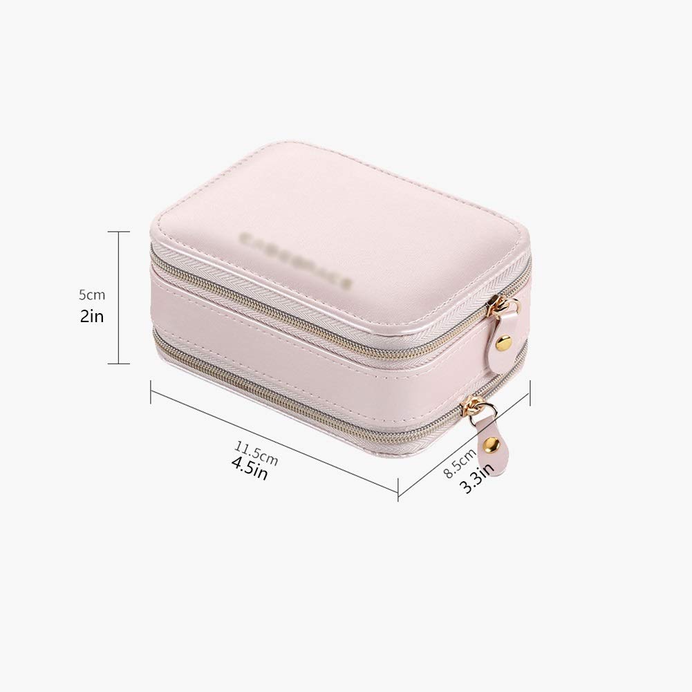 Rits Sieraden Travel Case Organizer voor Vrouwen Meisjes, Draagbare Sieraden Doos voor Ringen Bangle Armband Ketting Oorbellen Shih Tzu Hond Puppy