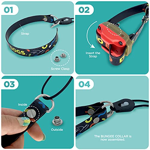 Image of Dogtra Tom Davis Bungee Collar Comfortable Easy Fit Compatible with Tom Davis Edition 280C Dog Training E-Collar 3 /4 inch Inch Strap Receivers