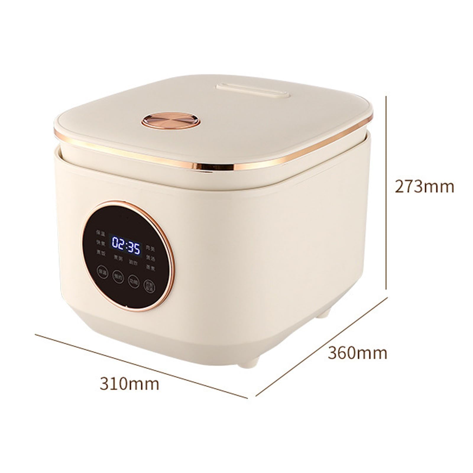 5l Wielofunkcyjny Ryżowar, Elektryczny Multicooker Z Powłoką Nieprzywierającą I Programowalnym Timerem Do Białego Ryżu I Owsianki