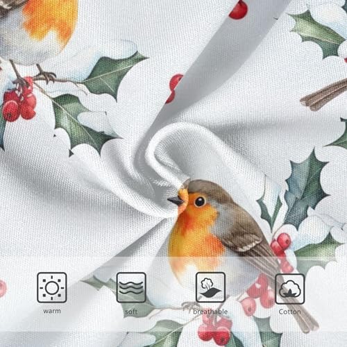 Girls Underwear Toddler 2t Cotton Cute Panties Girl Fun Print Briefs Kids Undies Cartoon Birds Red Berries Winter3