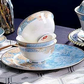 Elevate Your Dining Experience: Buy the Exquisite 60-Piece Luxury Porcelain Dinnerware Set Today! – AKALNNB