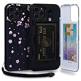TORU CX PRO iPhone 11 Pro 互換品 ケース カード 収納背面 3枚 カード入れ カバ― (ライトニング アダプタ, ストラップ, ミラー 含ま) - さくらの花