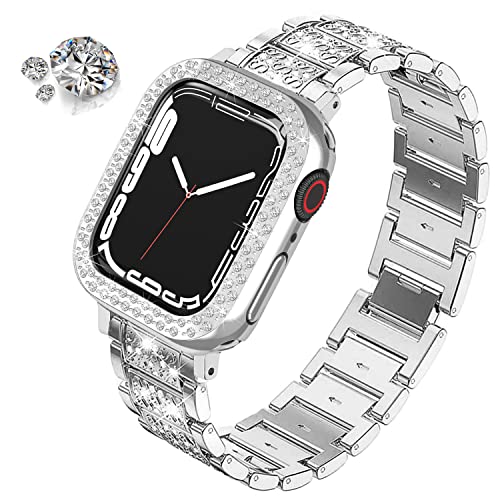 DEALELE Bands and Case Compatible with Apple Watch Series 9/8 / 7 (41mm) - Image 2