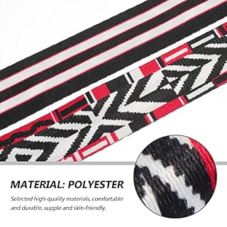 Vaguelly 1 Pc Sangles De Guitare Jacquard Motifs Géométriques Sangle De Guitare Ceinture En Polyester Pour Guitare… - Les Beatles, Paul McCartney, John Lennon, RIngo Starr, George Harrison Vaguelly 1 Pc Sangles De Guitare Jacquard Motifs Géométriques Sangle De Guitare Ceinture En Polyester Pour Guitare… – Image 6
