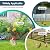25 Pack Animal Barrier Fences, 1.25in Gap No Dig Garden Fence for Dog Rabbit, 17in (H) X 27ft (L) Rustproof Metals Ground Defense Border for Garden, Patio, Yard, Landscaping