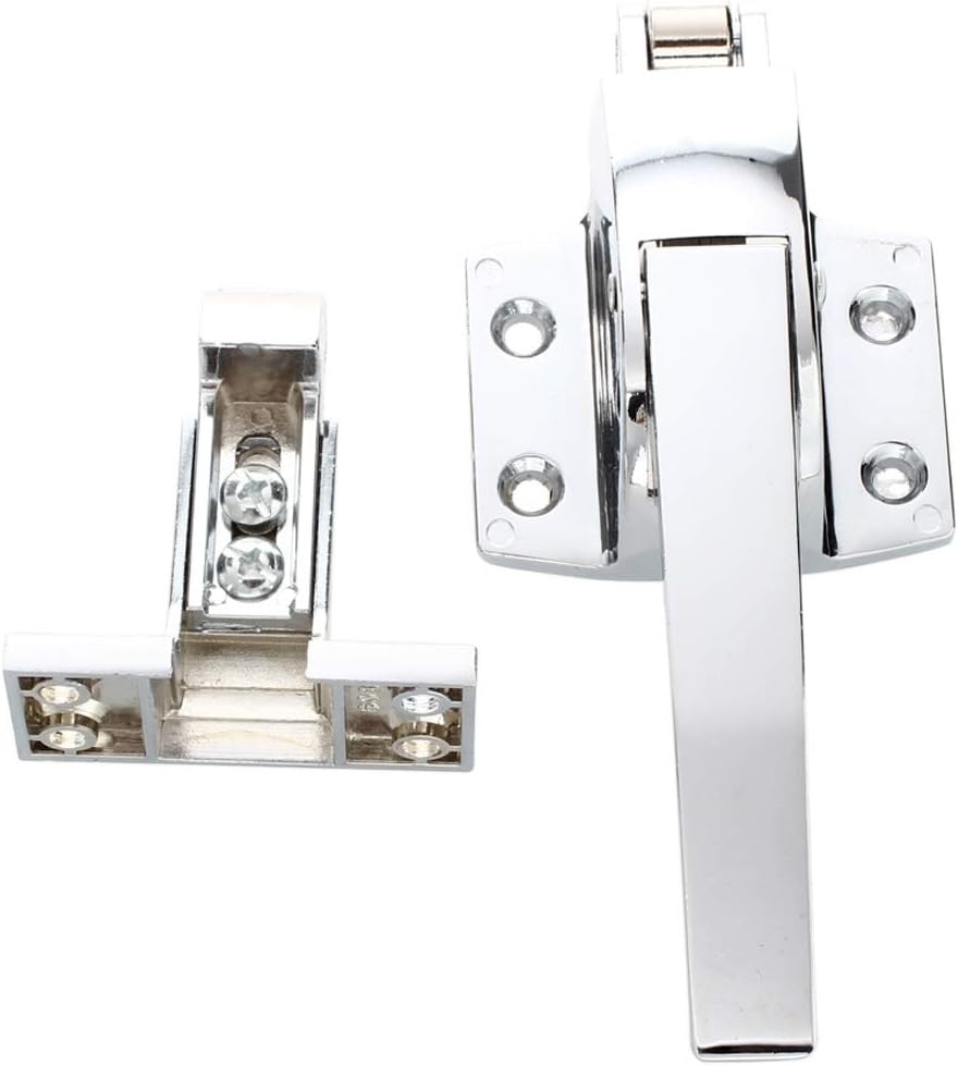 Hook-Latches Stainless Steel Spring Loaded Walk in Freezer Cooler Door Handle Latch