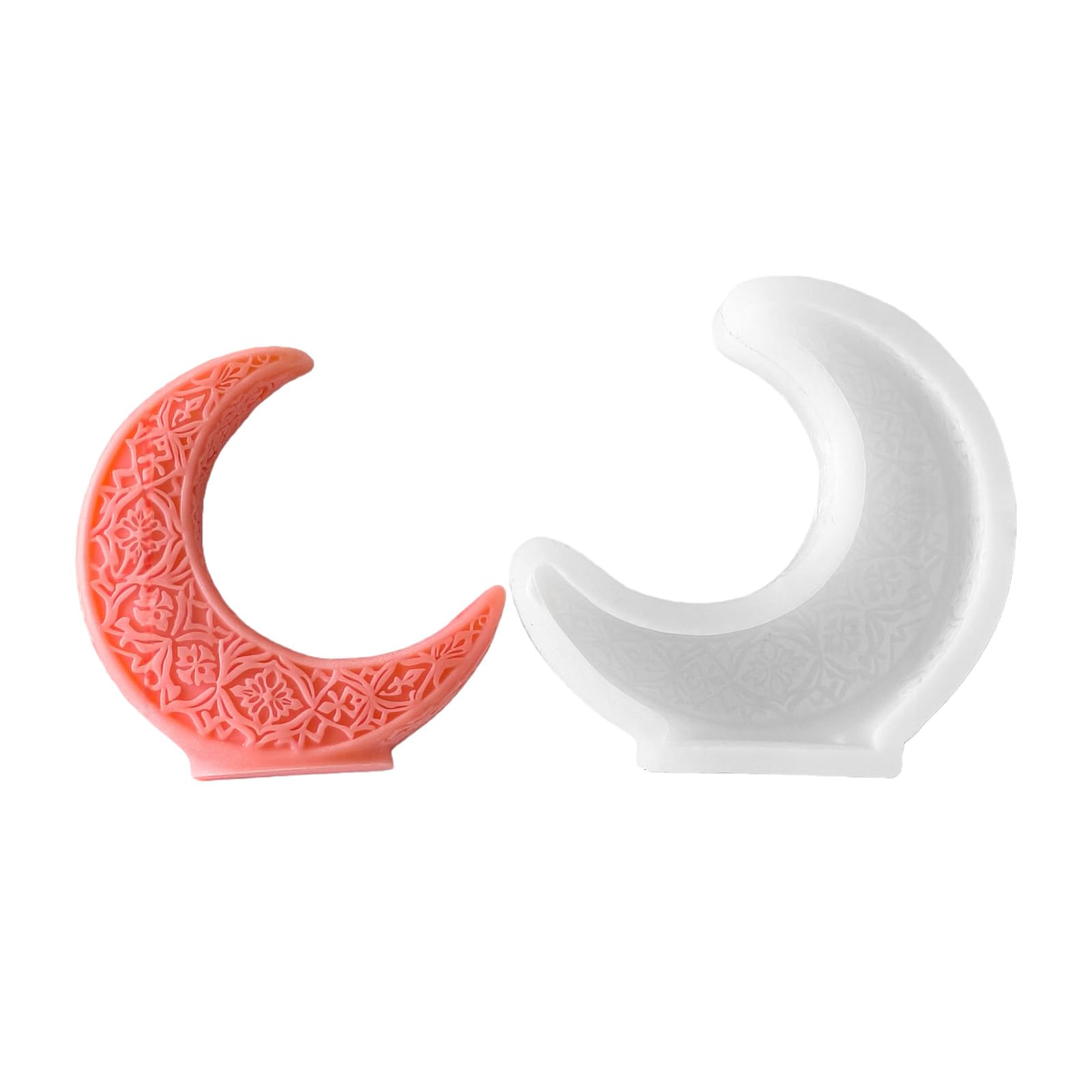 Tsophreniq Crescents Mold, Animal Silicone Mold for Candled Making, Resin Craft Molds Aromatherapys Candled Aromatherapys
