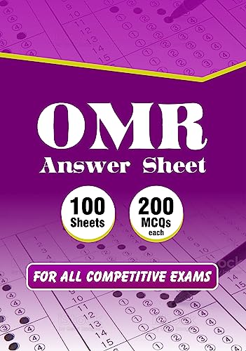 Image of OMR Sheet for all competitive exams - 100 sheets, 200 MCQs each