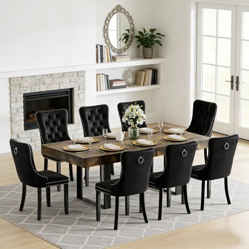 Goujxcy 9-Piece Extendable Dining Set