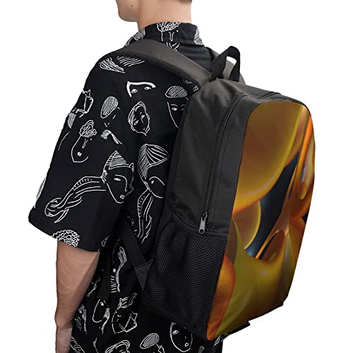 Sac à dos d'impression 3D unisexe de 17 pouces pour l'école