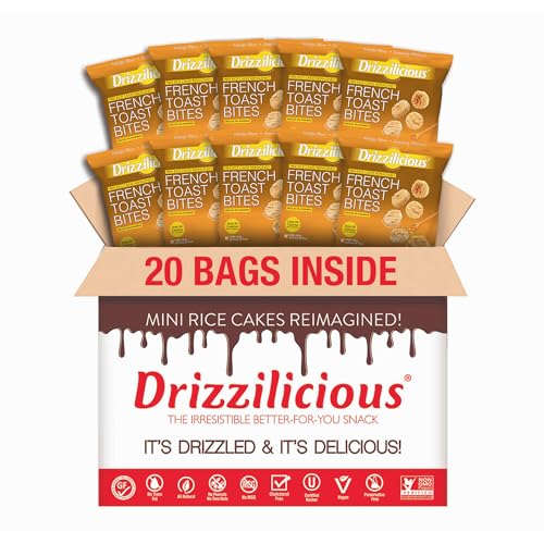 Drizzilicious Mini Flavored Rice Cakes French Toast - Rice Crisps,