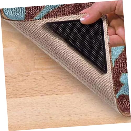 RUNROTOO 4 Peças Fixador De Carpete Com Ventosa Ganchos Tapetes E Acessórios Adesivos Para Unhas Tap