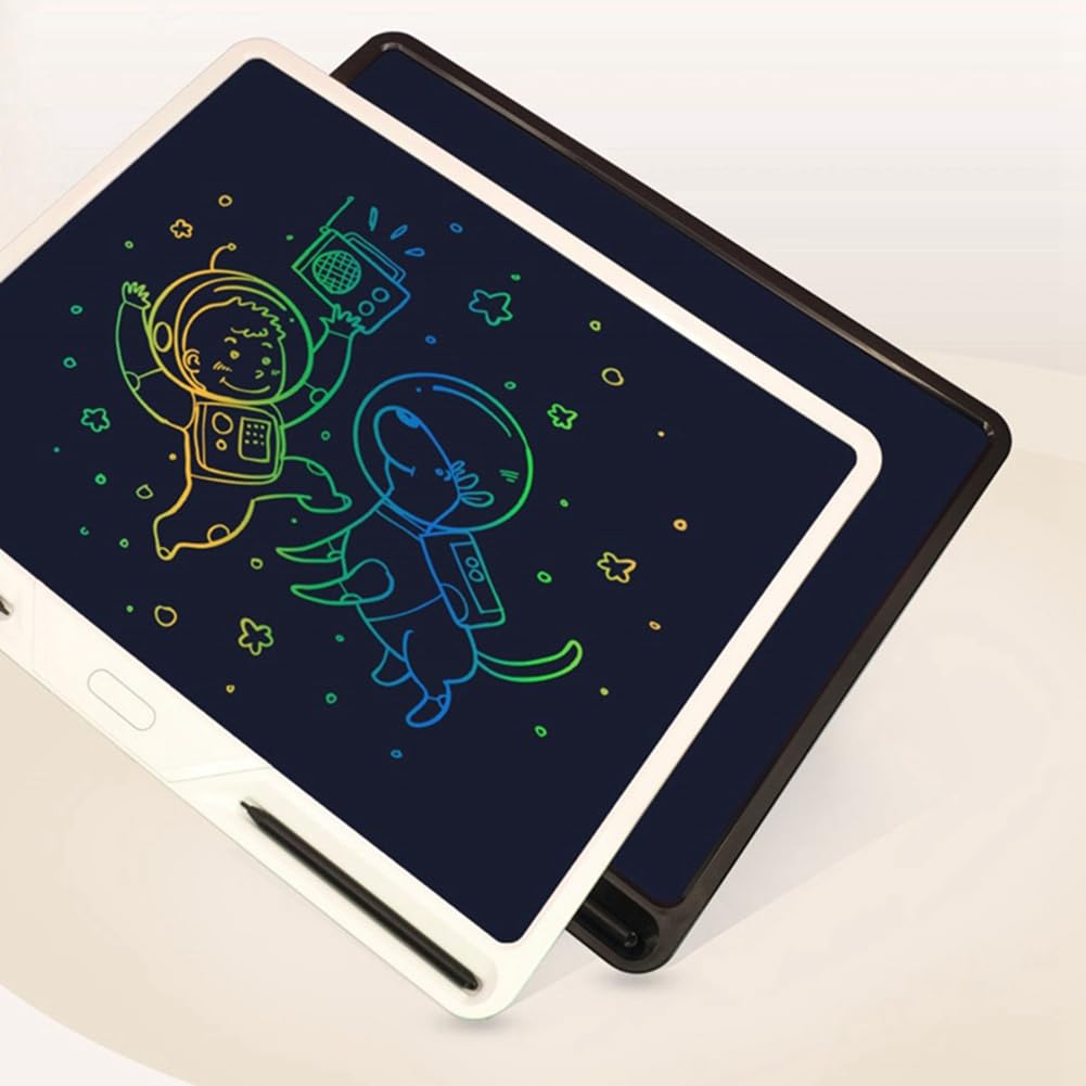 20 Wiederaufladbares Elektronisches LCD-Zeichenbrett, Buntes Schreibbrett, Graffiti-Handschriftbrett, Zeichenbrett, Schwarz, Langlebig, Einfache Installation, Einfach zu Bedienen
