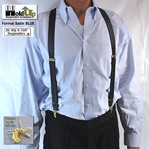 Image of Hold-Up Formal Series Men's X & Y-Back Suspenders with No-Slip Clips