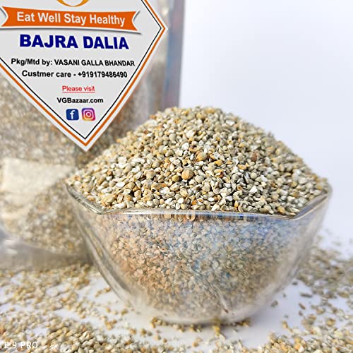 Image of Vasani G Bajra Dalia | Pearl Millet Porridge | Bulrush /Cattail | Bajri /Sajjalu /Sajje /Kambu | Whole Grain Daliya - 2 kg