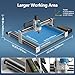 Axiscreat Cnc Router Machine 6060, Custom-Made 710W 6000-30000 RPM Trim Router Spindle, Linear Rails and Ball Screws on 3-axis, Engraving Milling Machine for Metal Wood Acrylic Leather etc.