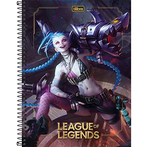 Caderno Tilibra Capa Dura Universitário League Of Legends 1M 80 Fls 309460 28194