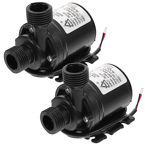 ULTECHNOVO 2 bombas de agua sumergibles sin escobillas DC 12 V, ultrasilenciosa, 800 L/H 5 m, para estanque de peces, acuarios, fuentes, boquillas, sistema de circulación de agua solar
