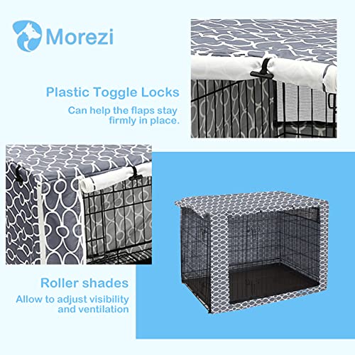 Dog Crate Cover For Wire Crates, Heavy Nylon Durable Waterproof Windproof Pet Kennel Cover Indoor Outdoor Protection - Cover Only - Grey - Xlarge, 42 Inch (Pack Of 1) #TOP3