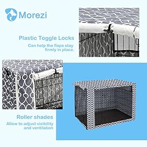 Dog Crate Cover Kennel Dogs Covers Fits Small Medium Large Crates Cage Heavy Nylon Waterproof Soundproof Indoor Outdoor  Cover Only  Grey  48 Inch  Cucciolini Doodles Dog crate cover kennel dogs covers fits small medium large crates cage heavy nylon waterproof soundproof indoor outdoor  cover only  grey  48 inch   cucciolini doodles