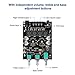 ZK-1002T Bluetooth Amplifier Board 2.0CH 100W*2 Mini Audio AMP with Treble and Bass Control, BT and AUX Inputs, DC 9-24V Stereo AMP Module for Home Speakers, Update Version APP Control