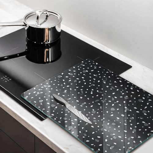 Planche à découper Wallfluent 40x52 cm en pierre décorative résistante pour protéger votre cuisson