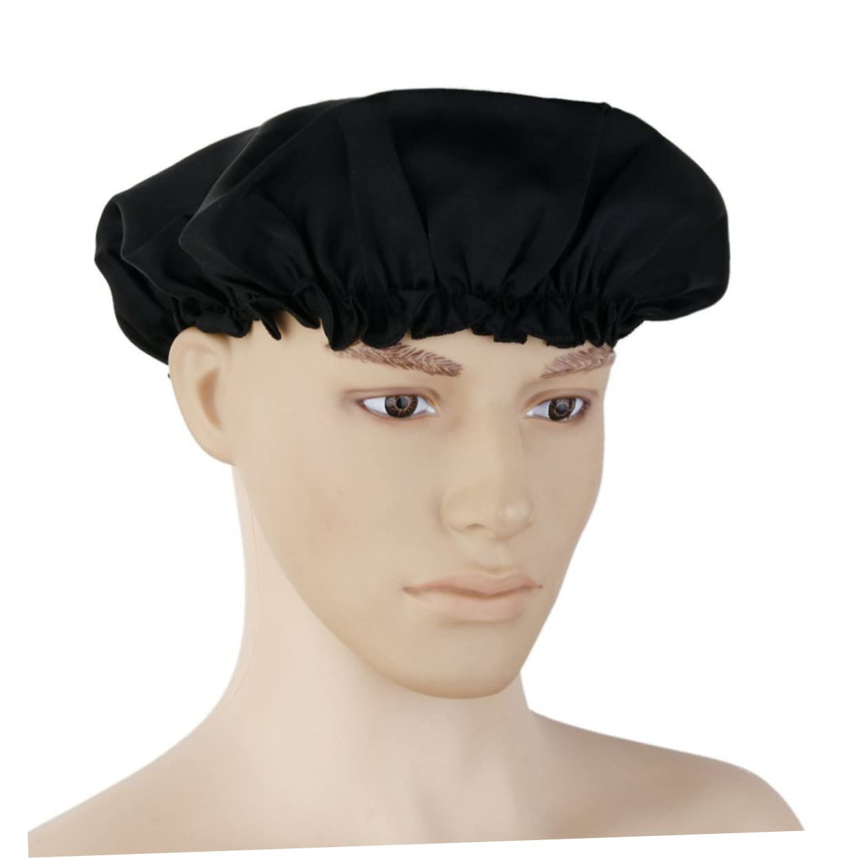 3stücke Seidene Schlafhaube Für Damen Verstellbare Nachtmütze Für Haarpflege Schutz Für Mittellanges Und Kurzes Haar Schwarz Atmungsaktiv Und Sanft Zur Haut