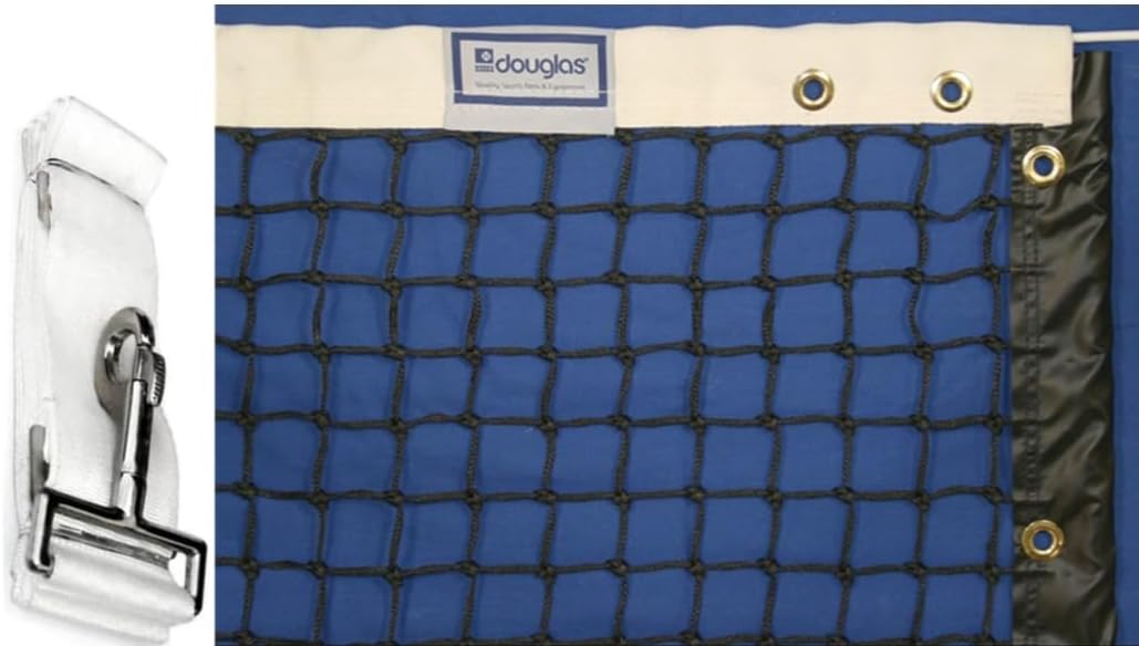 Douglas Tennis Net w Center Strap Included - Court Equipment Package