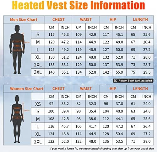 Rrtizan Heated Vest for Men and Women, Hood Heated Gilet with 3 Temperature Levels, Sleeveless Electric Fleece Heated Jacket, Washable Heated Body Warmer for Camping, Outdoor