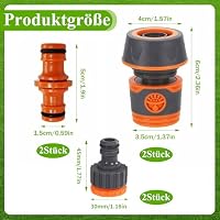 Raheem Schlauchverbinder 3/4 Zoll Set 8 Stück – Ansicht 2