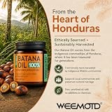 100% Raw Batana Oil for Hair from Honduras, 4.06 Fl Oz, Bright Coffee