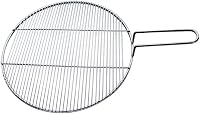 Bekasa 40 cm rozsdamentes kerek grillrács 39 támasztóval, BBQ cseregrill 8