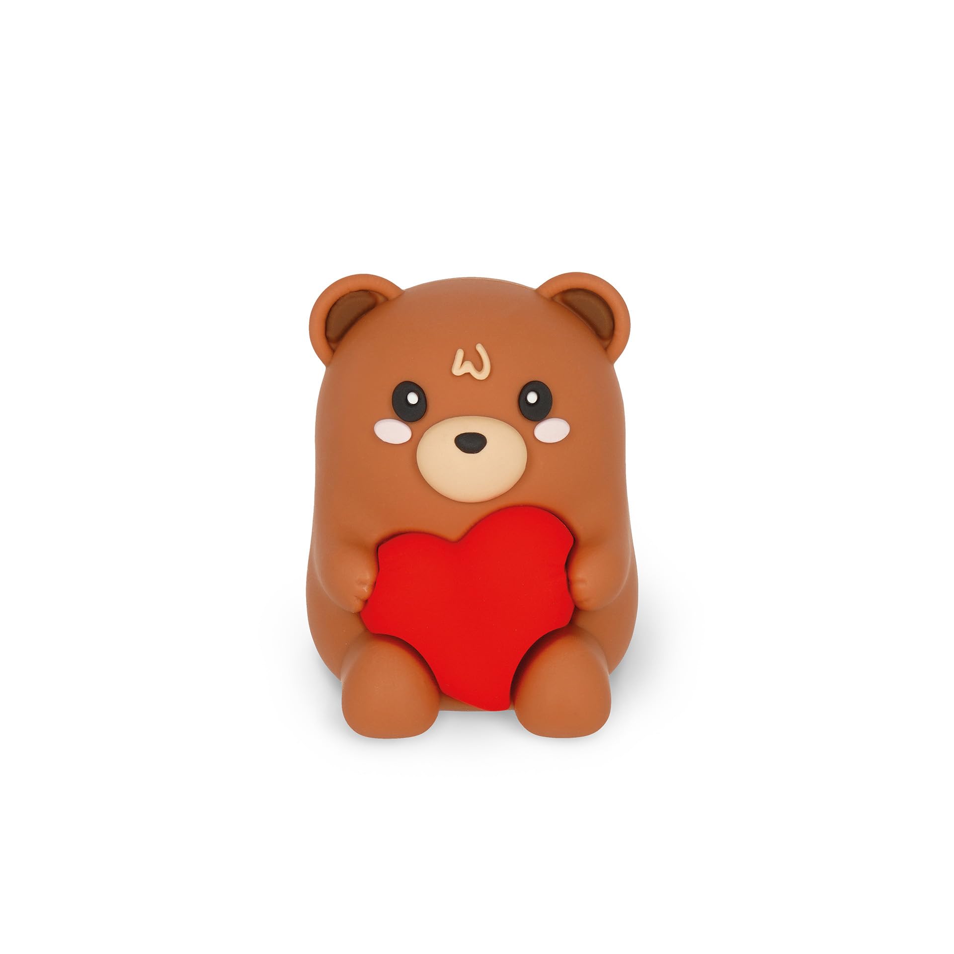 Legami - Bright Sharpening Pen with Container Sharpening is Magic, Teddy Bear Theme, Pencil Sharpener, Beating Lights