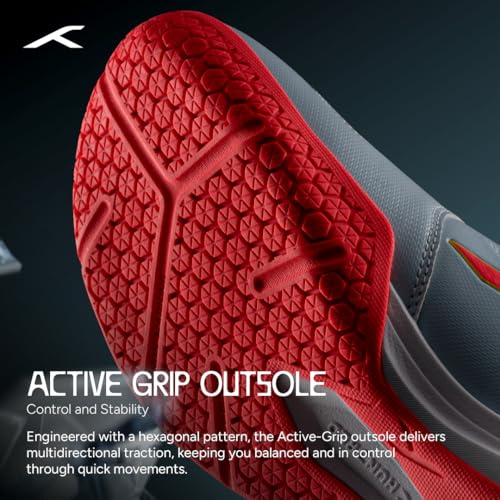 Image of Hundred Blade Armor Badminton Shoes (Non Marking) |Indoor Sports | Lightweight & Breathable | Airflow Mesh Upper | X-Cushion Midsole | Active Grip Outsole | Heel Support