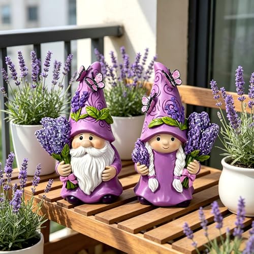 Set de Figuras Gnomo Lavanda Sueño 2 Piezas miniatura 4