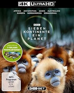 Sieben Kontinente - Ein Planet (4K Ultra-HD). Limited Edition mit Postkarten-Set - (exklusiv bei Amazon.de mit 7-teiligem Postkarten-Set) [Blu-ray]