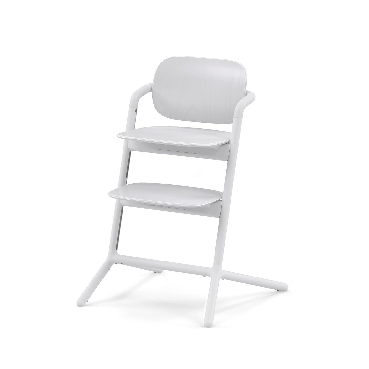 Cybex LEMO Toddler High Chair with Modern Design, Easy One Hand Depth and Height Adjustment, Anti-Top Wheels, and Easy Assembly, Convertible to Adult Chair – All White