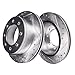 Detroit Axle - Front Brake Kit for 03-08 Dodge Ram 2500 3500, 05-08 Ram 4000, Drilled & Slotted Disc Brakes Rotors 2005 2006 2007 2008 Ceramic Brake Pads Replacement : 13.91