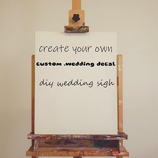Custom Wedding Decal - Create Your Own Event Names and Dates Sticker for Your Wedding Venue or Reception - Select Your Size & Color