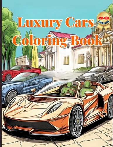 Luxury Cars Coloring Book: A Collection of Amazing and Detailed Car Designs for Adults and Teens, Relaxing and Creative Luxury Cars Coloring Book with 50 Unique Images image 2